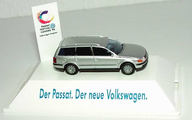 Foto 1:87 VW Passat ´97 Variant silber-met. Der Passat. Der neue Volkswagen, Passat Festival Cannes ´96 Werbemodell AMW/AWM