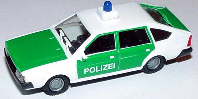 Foto 1:87 VW Passat II Fließheck Polizei grün/weiß euromodell