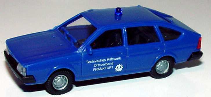 Foto 1:87 VW Passat II Fließheck THW Ortsverband Frankfurt euromodell