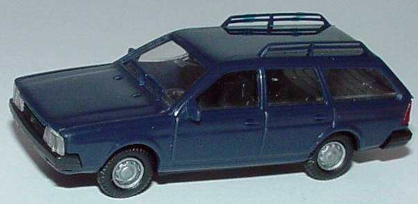 Foto 1:87 VW Passat II Variant mit Dachreeling nachtblau, IA schwarz euromodell