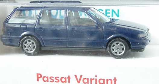 Foto 1:87 VW Passat Variant ´94 dunkelblau (IA grau)Werbemodell Wiking