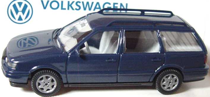Foto 1:87 VW Passat Variant ´94 dunkelblau (IA hellgrau)Werbemodell Wiking