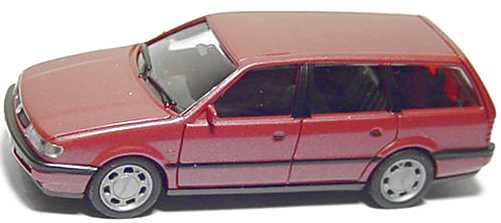 Foto 1:87 VW Passat Variant ´94 (ohne Dachreeling) rot-met. herpa 032056