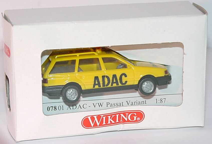 Foto 1:87 VW Passat Variant (Typ B3) ADAC Straßenwacht (in Pappverpackung) Wiking 07801