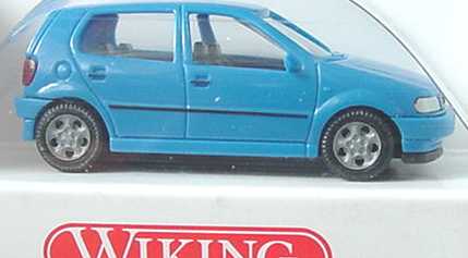 Foto 1:87 VW Polo 4türig blau Wiking 0360218