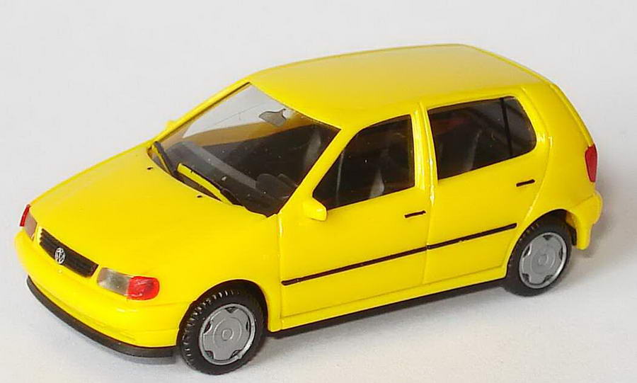 Foto 1:87 VW Polo 4türig gelb herpa