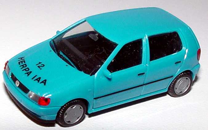 Foto 1:87 VW Polo 4türig türkis 12 Herpa IAA 1995 herpa