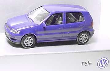 Foto 1:87 VW Polo Facelift 4türig maritimblau Werbemodell Wiking