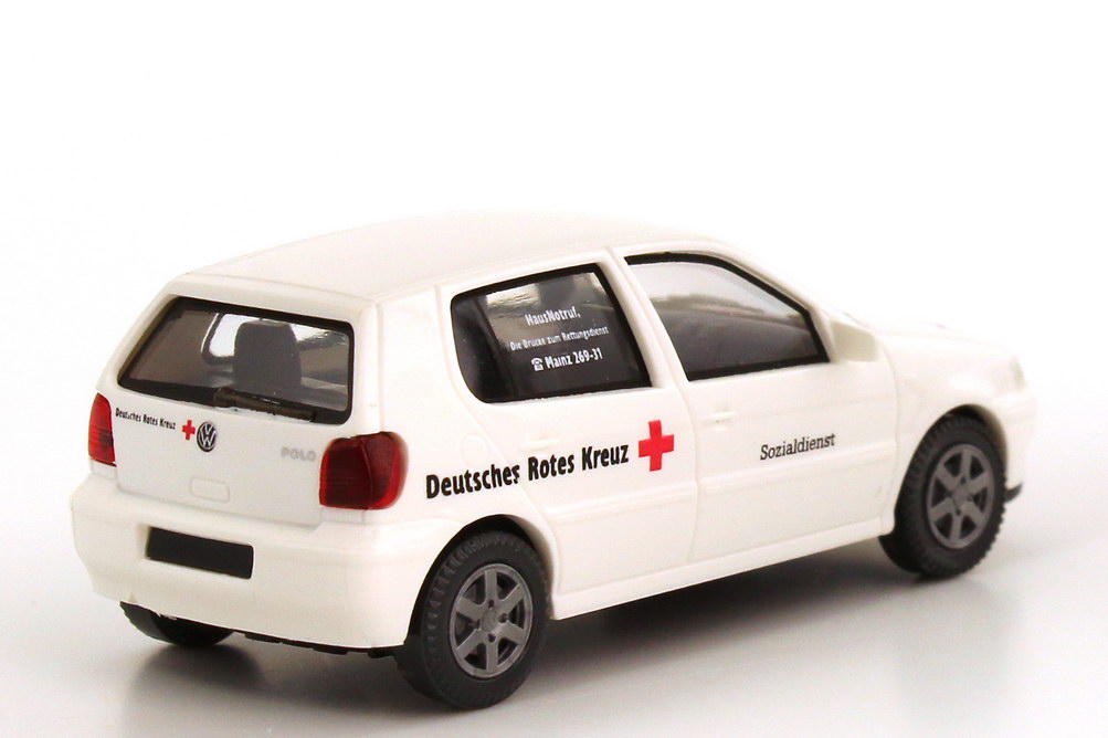 Foto 1:87 VW Polo III Facelift 4türig (Typ 6N2) DRK Mainz Sozialdienst Wiking 03701