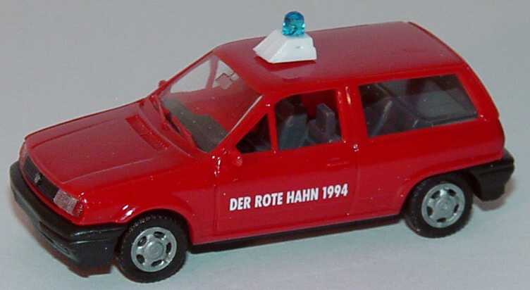 Foto 1:87 VW Polo Steilheck Feuerwehr Der Rote Hahn 1994 AMW/AWM