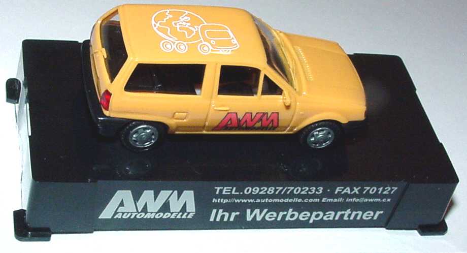 Foto 1:87 VW Polo Steilheck beige AWM IAA - Ihr Werbepartner AMW/AWM