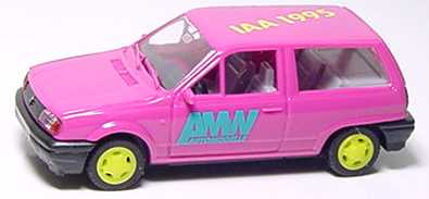 Foto 1:87 VW Polo Steilheck pink AMW IAA 1995 AMW/AWM 50267.2