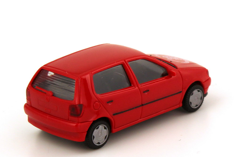 Foto 1:87 VW Polo Typ 6N 4türig rot 20 Jahre CAM e.V. 1975 - 1995 - herpa