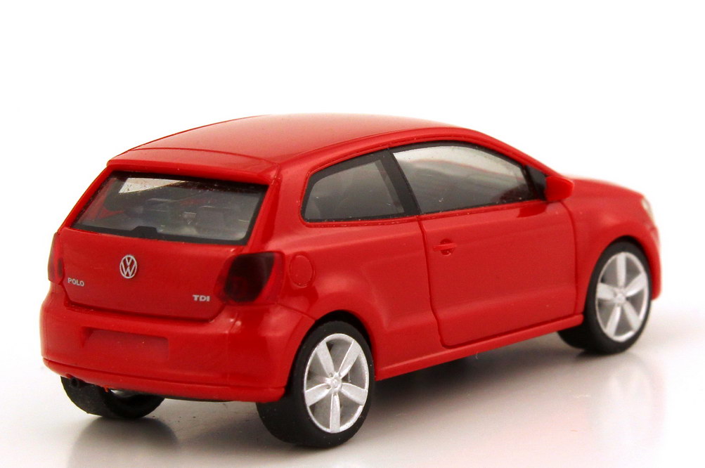 Foto 1:87 VW Polo V TDI (Typ 6R) 2009 2türig flash-rot herpa 6R0099301P3G