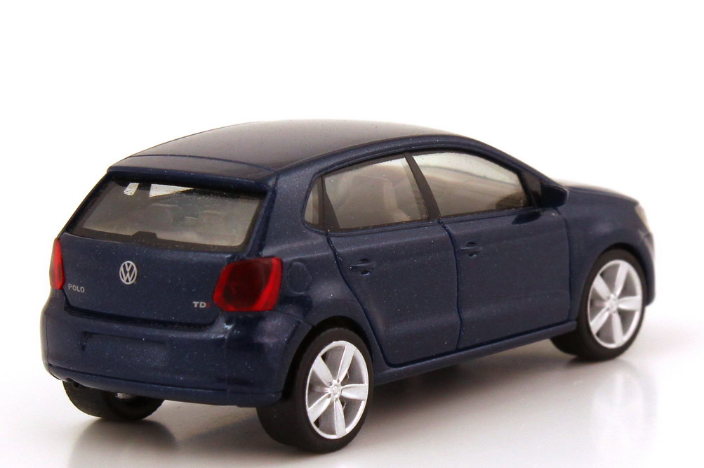 Foto 1:87 VW Polo V TDI (Typ 6R) 2009 4türig shadowblue-met. herpa 6R0099301AD5Q