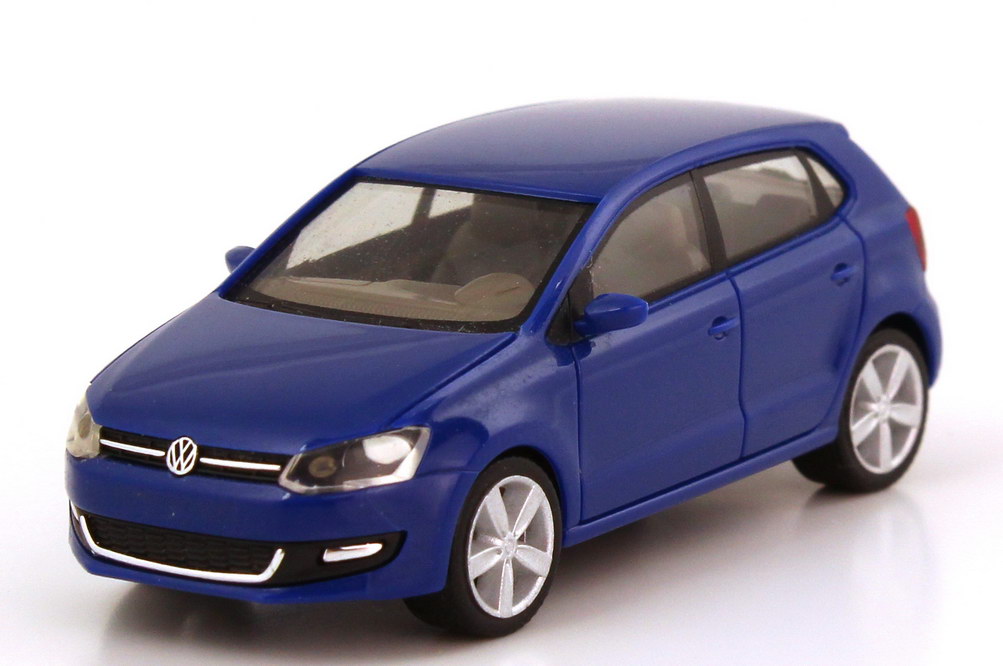 Foto 1:87 VW Polo V (Typ 6R) 2009 4türig meerblau herpa 024211