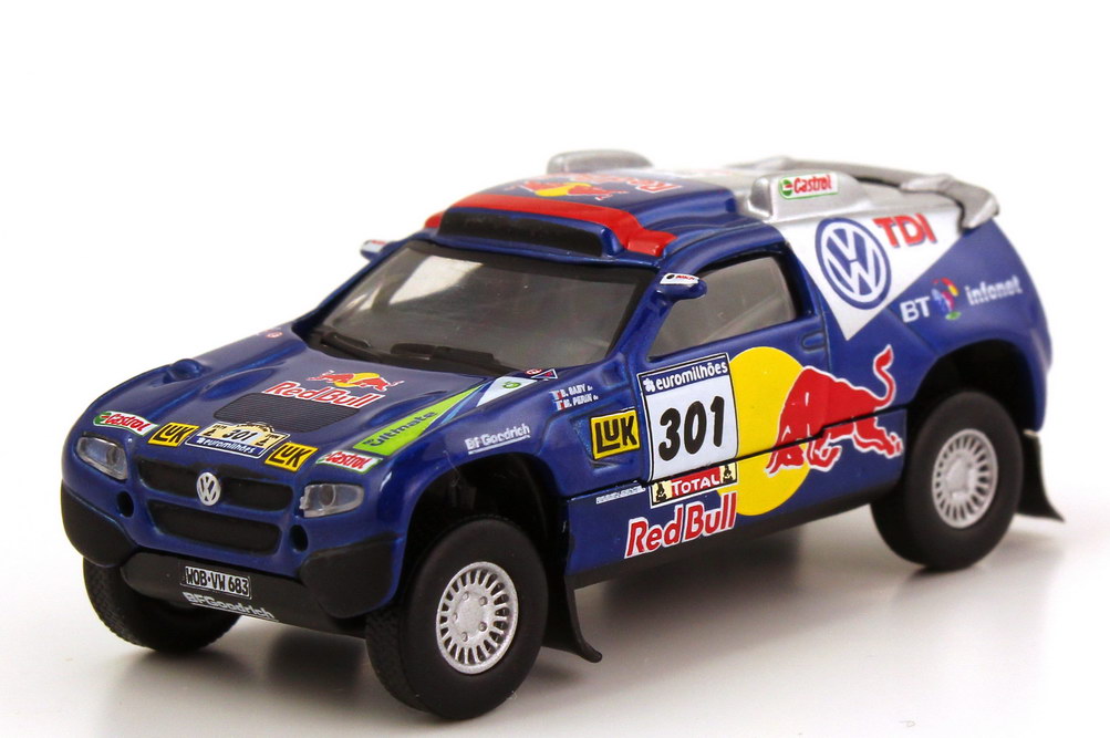 Foto 1:87 VW Race Touareg 2 Rallye Dakar 2006 VW TDI, Red Bull Nr.301, Saby/Perin Schuco AusSet25301