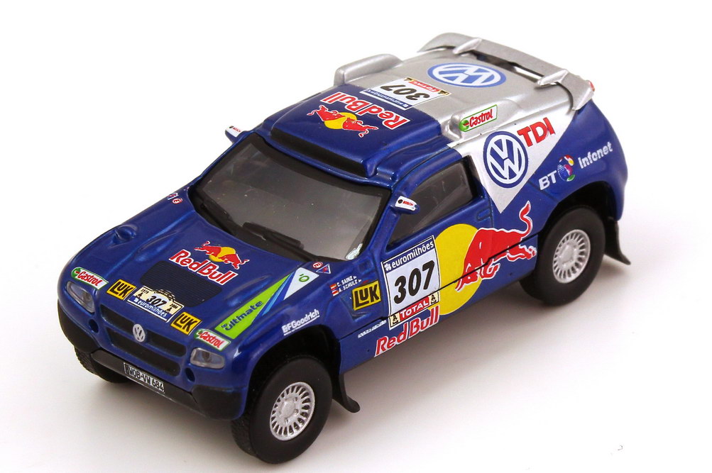 Foto 1:87 VW Race Touareg 2 Rallye Dakar 2006 VW TDI Red Bull Nr.307 Sainz Schulz - Schuco Aus Set 25301