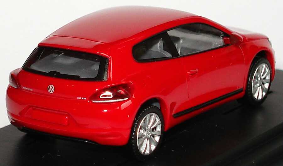 Foto 1:87 VW Scirocco III rot Limited Christmas Edition 2008 Werbemodell Wiking 1k8099301AA3H/814911000