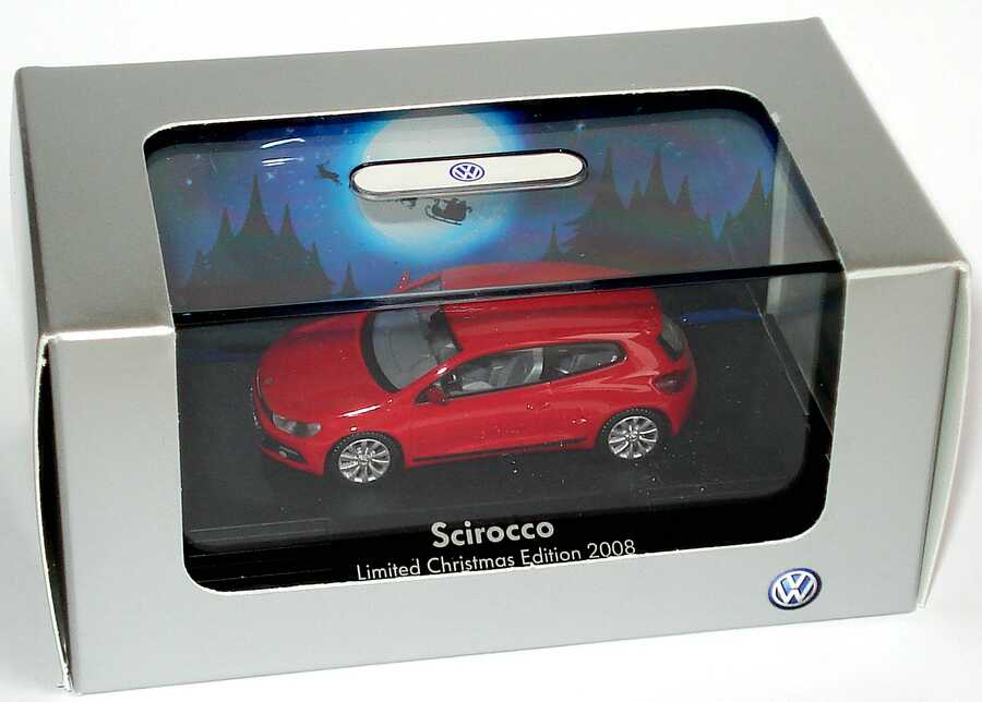 Foto 1:87 VW Scirocco III rot Limited Christmas Edition 2008 Werbemodell Wiking 1k8099301AA3H/814911000