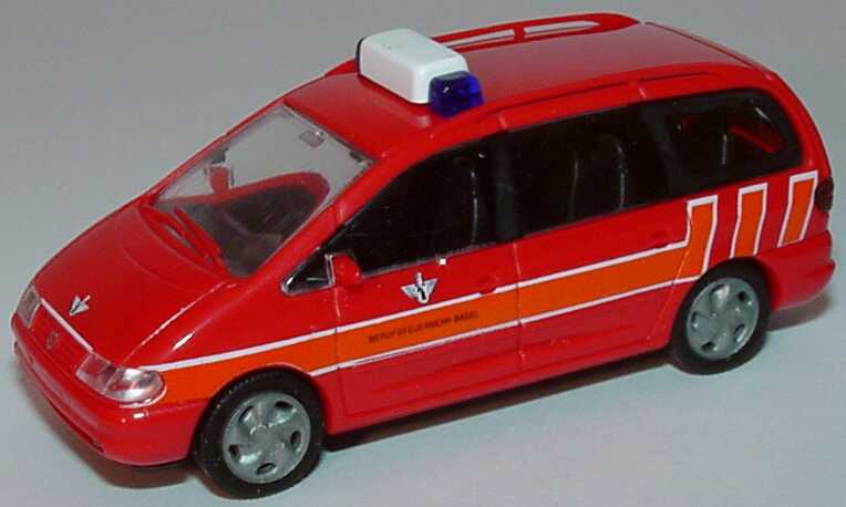 Foto 1:87 VW Sharan Feuerwehr Basel Rietze 50755