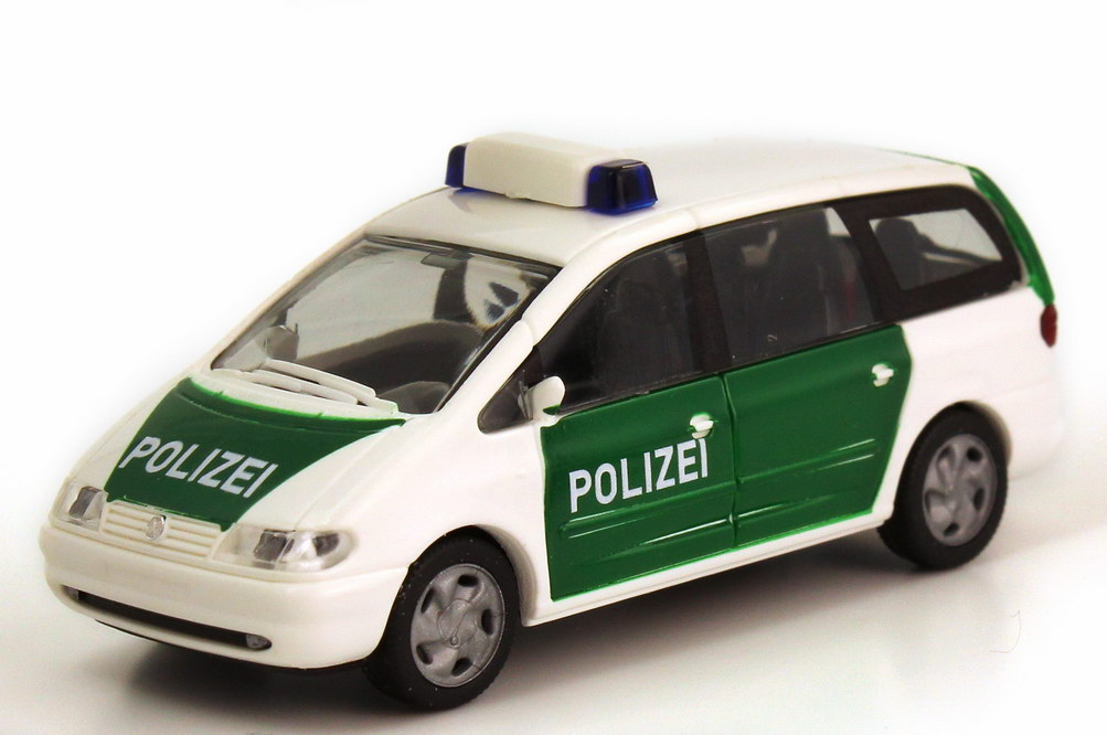 Foto 1:87 VW Sharan I (Typ 7M) Polizei weiß/grün Rietze 50779