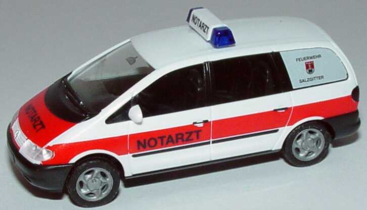 Foto 1:87 VW Sharan Notarzt, Feuerwehr Salzgitter herpa 043168