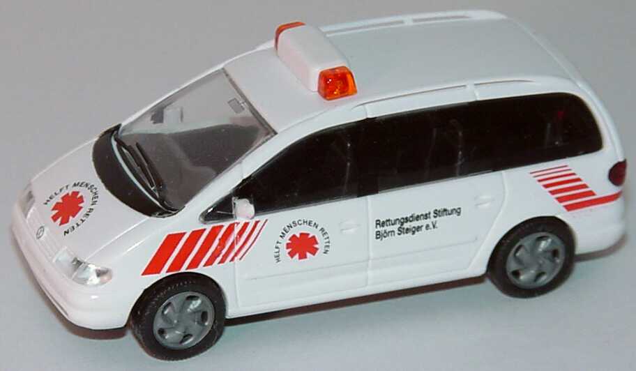 Foto 1:87 VW Sharan Rettungsdienst Stiftung Björn Steiger e. V., Notruftelefon Wartungsdienst Rietze 50751