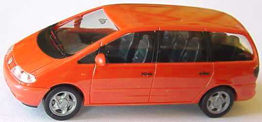 Foto 1:87 VW Sharan I (Typ 7M) orangerot herpa 021845