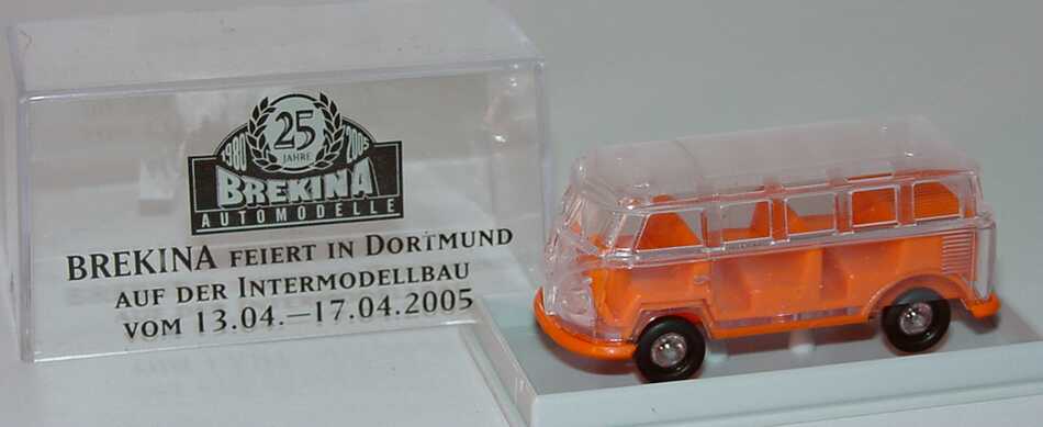 Foto 1:87 VW T1 Bus Samba transparent 25 Jahre Brekina, Intermodellbau Dortmund 2005 Brekina