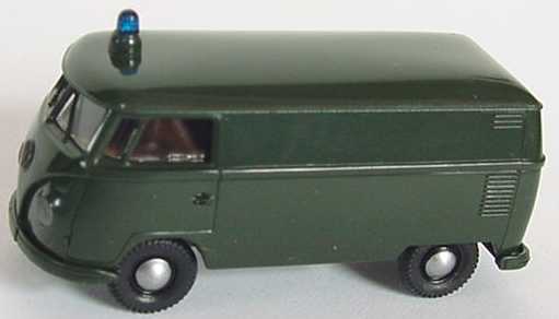 Foto 1:87 VW T1 Kasten Polizei dunkelgrün Brekina 3273