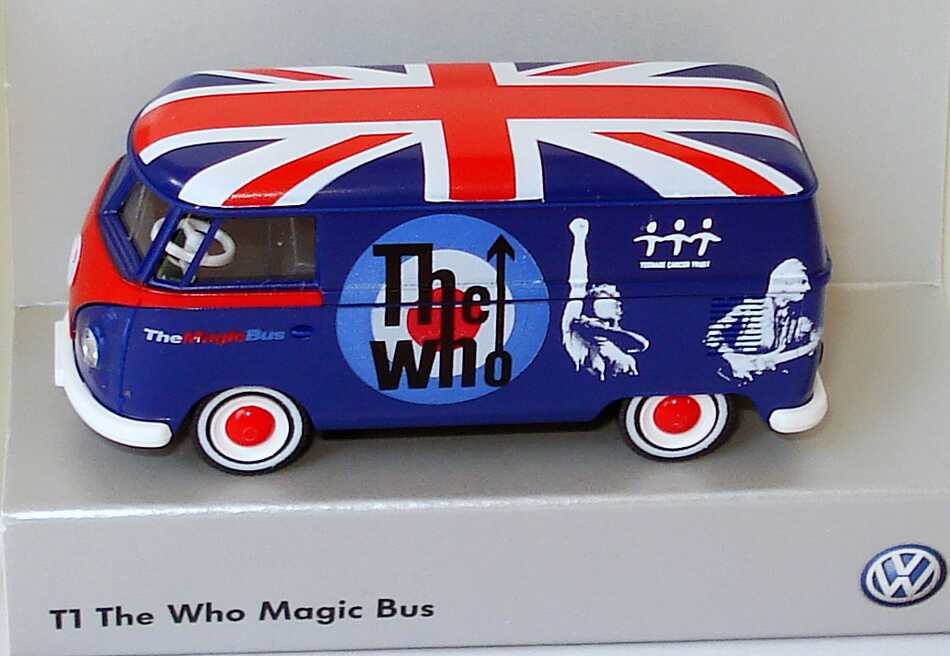 Foto 1:87 VW T1 Kasten The Who, The Magic Bus Werbemodell Wiking 000099301Q6KA