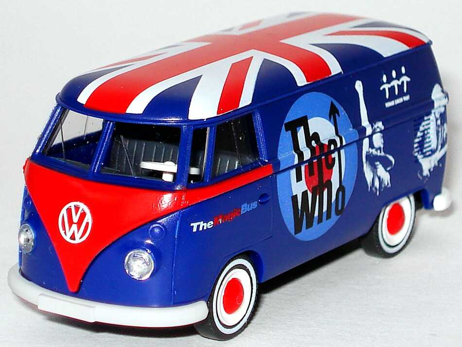 Foto 1:87 VW T1 Kasten The Who, The Magic Bus Werbemodell Wiking 000099301Q6KA