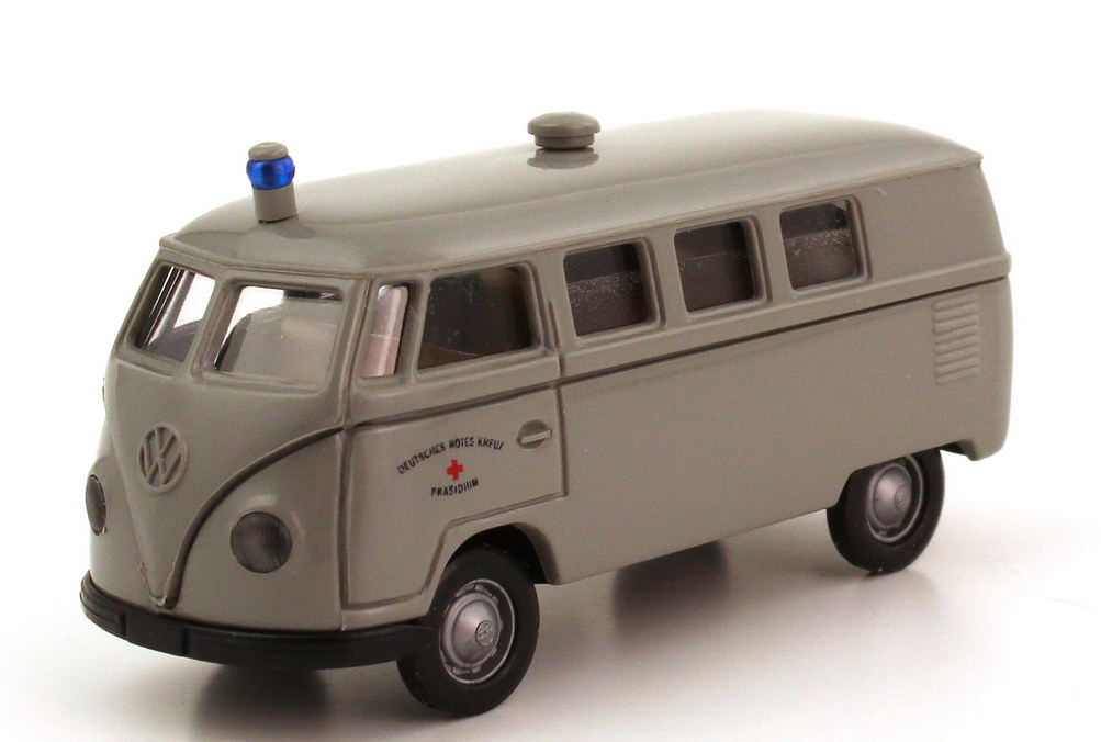 Foto 1:87 VW T1 (T1a) Bus Krankenwagen DRK Deutsches Rotes Kreuz Präsidium Brekina 31700