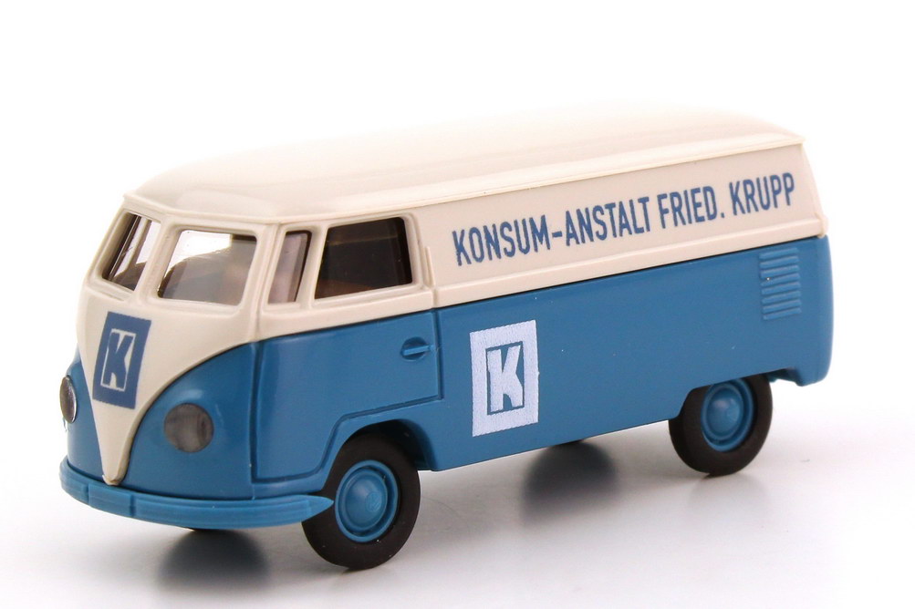 Foto 1:87 VW T1 (T1a) Kasten Konsum-Anstalt Fried. Krupp Brekina 32019