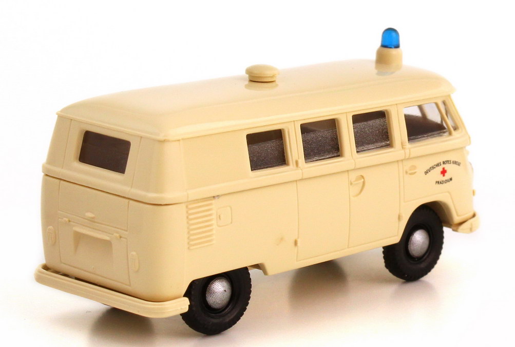 Foto 1:87 VW T1 (T1b) Bus Krankenwagen DRK Deutsches Rotes Kreuz Präsidium Brekina 3156