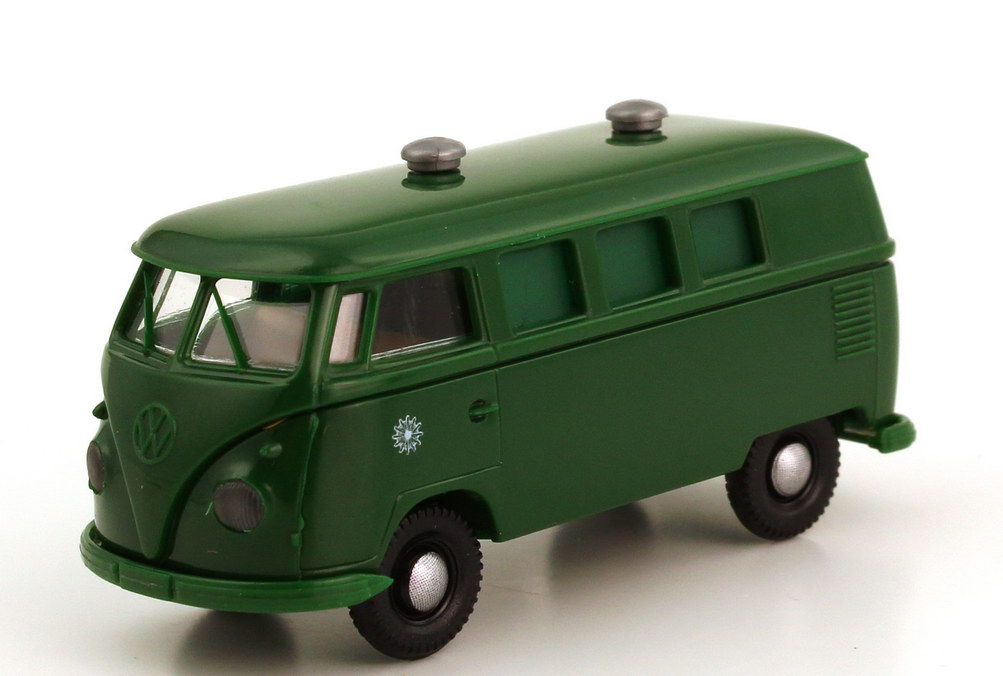 Foto 1:87 VW T1 (T1b) Bus Polizei Gefangenentransport Grüne Minna Brekina 3268