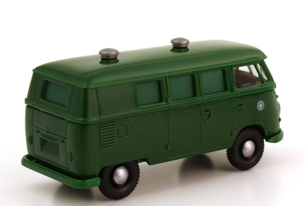 Foto 1:87 VW T1 (T1b) Bus Polizei Gefangenentransport Grüne Minna Brekina 3268