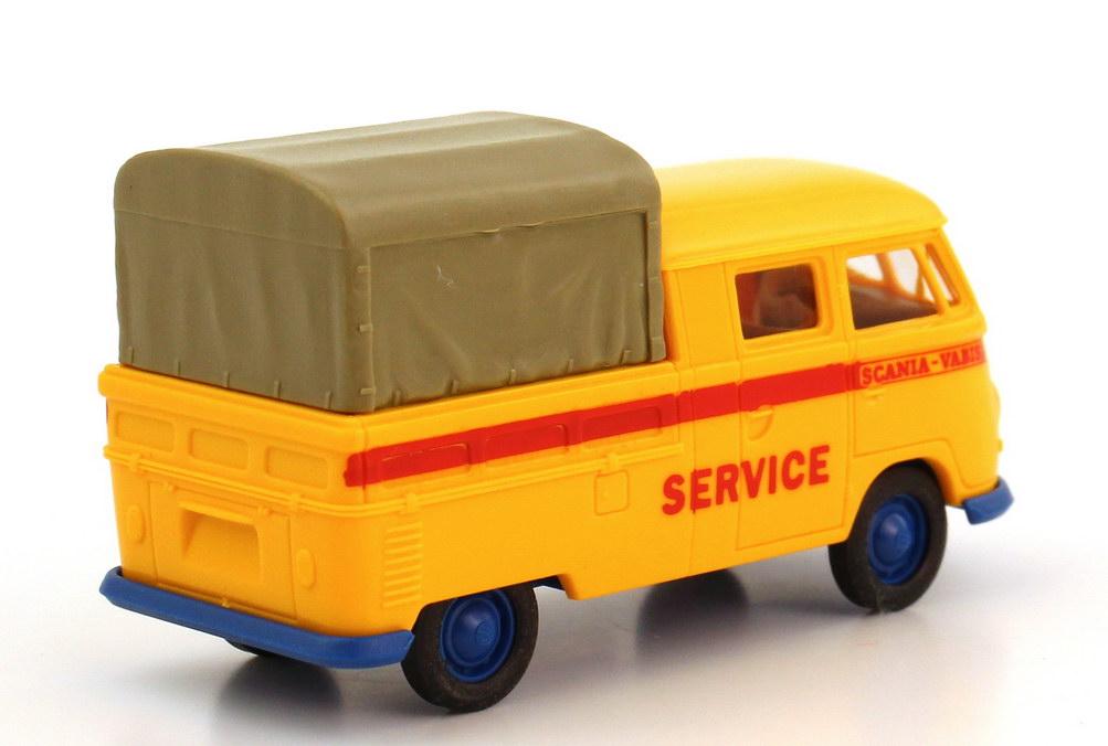Foto 1:87 VW T1 (T1b) Doka Pritsche/Pritsche Scania Vabis Service Brekina 32808