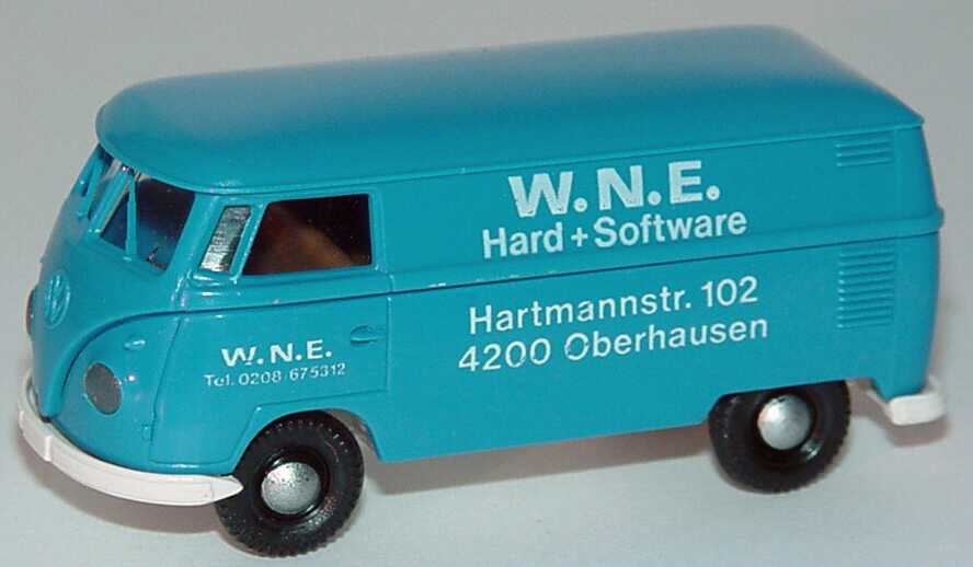 Foto 1:87 VW T1b Kasten W.N.E. Hard + Software, Oberhausen Brekina