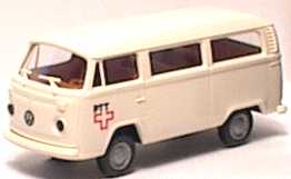 Foto 1:87 VW T2 (T2b) Bus PTT Brekina