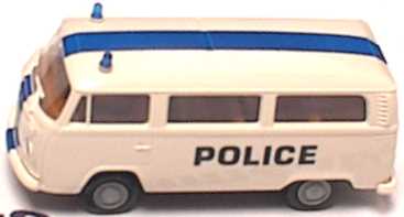 Foto 1:87 VW T2 (T2b) Bus Police, Polizei Belgien Brekina 3311