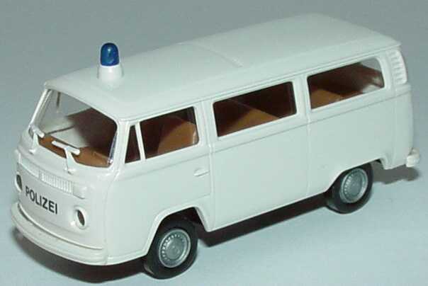 Foto 1:87 VW T2 (T2b) Bus Polizei weiß Brekina 3307