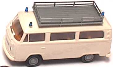 Foto 1:87 VW T2 (T2b) Bus mit Dachgepäckträger Gendarmerie (Österreich Sondermodell) Brekina 33001