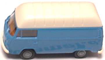 Foto 1:87 VW T2 (T2b) Kasten Hochdach blau Brekina 3380