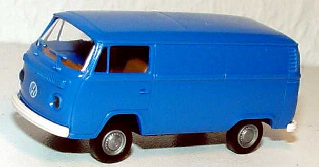 Foto 1:87 VW T2 (T2b) Kasten blau Brekina 3350