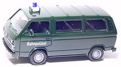 Foto 1:87 VW T3 Bus Bahnpolizei herpa 041645