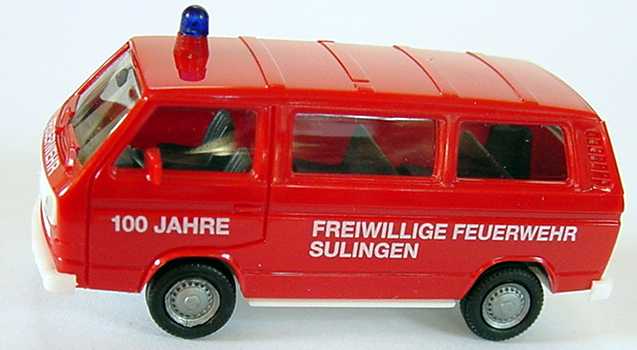 Foto 1:87 VW T3 Bus Feuerwehr 100 Jahre Freiwillige Feuerwehr Sulingen herpa