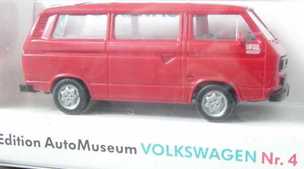 Foto 1:87 VW T3 Bus rot Limited Edition Edition Nr.4 Werbemodell Wiking 20c