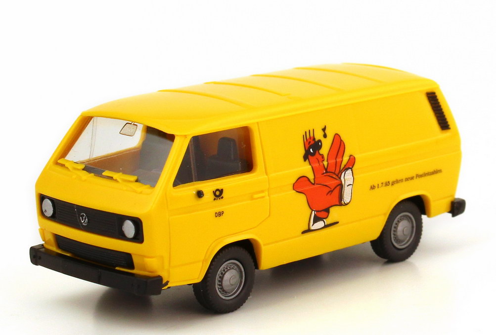 Foto 1:87 VW T3 Kasten Deutsche Post DBP, Rolf - Ab 1.7.95 gelten neue Postleitzahlen Roco 1437